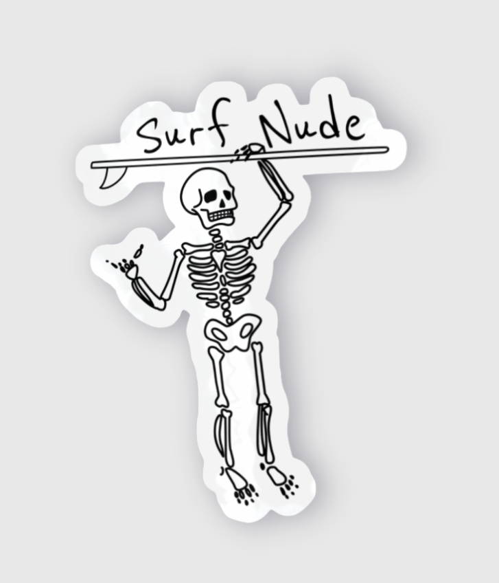 SURF NUDE STICKER